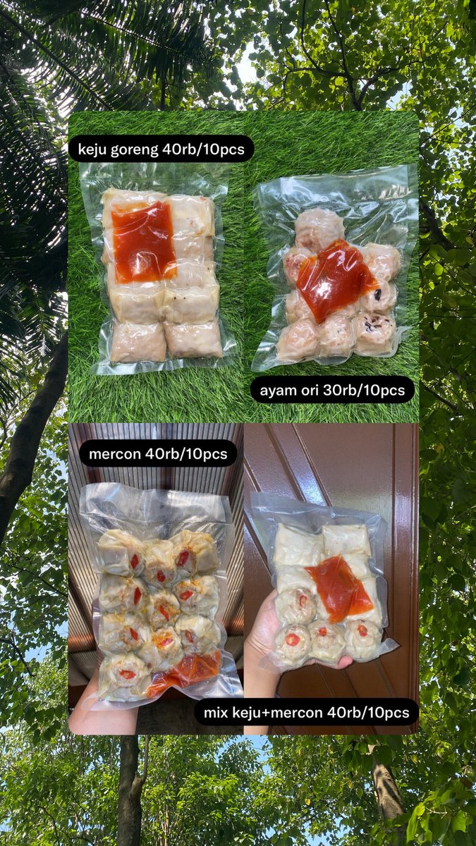 bakuldimsum_'s tweet photo. Temen-temen boleh minta bantuannya larisin dagangan ku ga? Atau bantuin sebarin postingan daganganku biar nyampe ke org yg mau beli daganganku??
Bantu aku biar tetep survive. Harga ayam naik, plastik buat bungkus dimsum juga naik tapi selama 3th jualan aku masih bertahan dgn harga lama 30rb/10pcs, alasannya adalah klo dinaikin takut pembeliku kabur.
Aku jualan dimsum ayam. Ada varian dimsum ayam ori, mercon dan keju goreng. Pricelist ada di foto ya.
Dom aku cimone tangerang. Bisa kirim pake ojol atau paxel all jabodetabek 21rb max 6porsi. Bisa cod di tiptop cimone. Terima jumat berkah juga. Dimsumnya kuat sampe 1bulan.
Order via dm ya. Makasih🙏