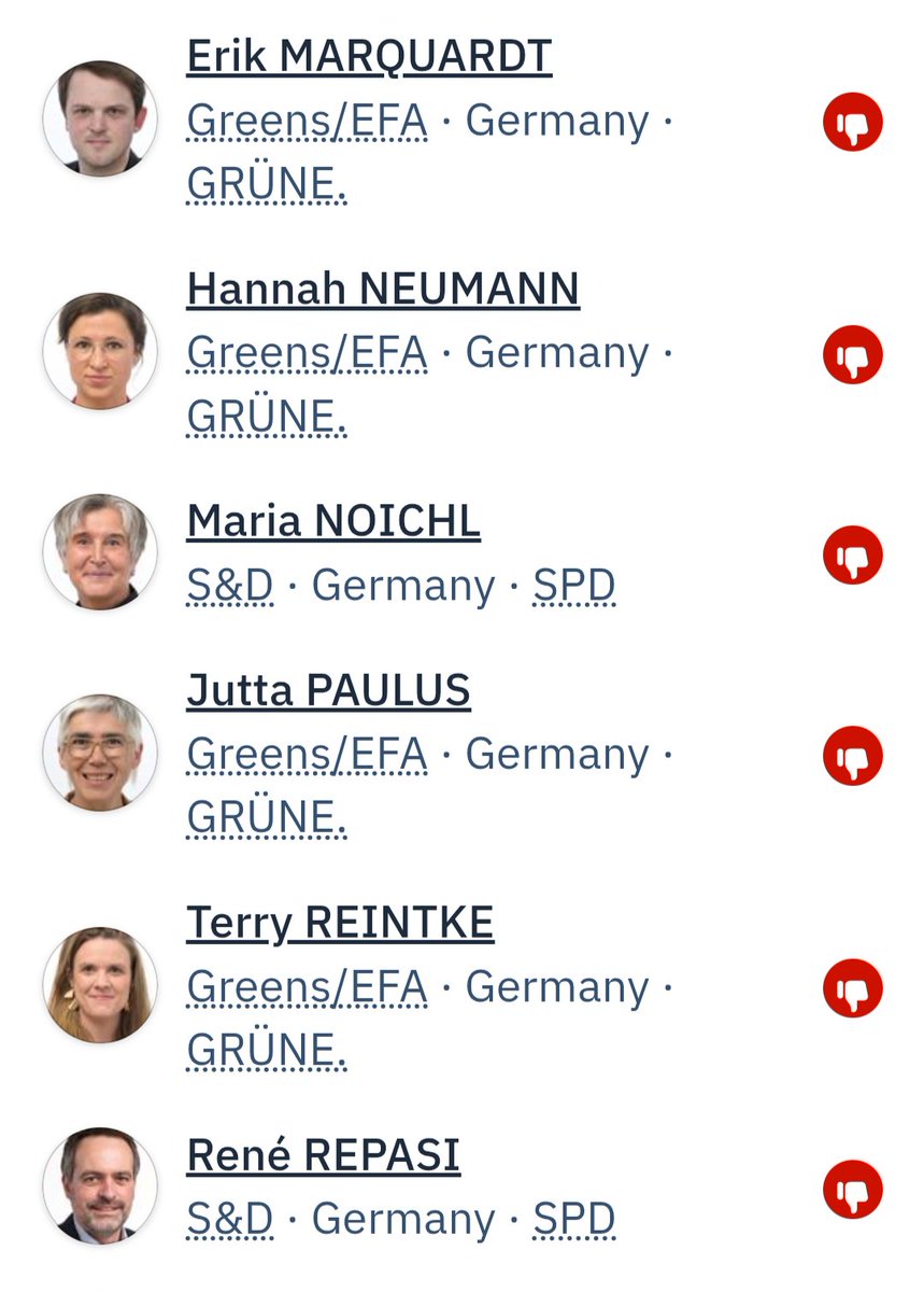 unanfechtbar's tweet photo. Hier die Liste der deutschen Politiker, die gegen ein Ende der Finanzierung der Muslimbruderschaft durch sie EU gestimmt haben. Allesamt von SPD, Grünen und Linken. https://t.co/wqw8UzZaMf