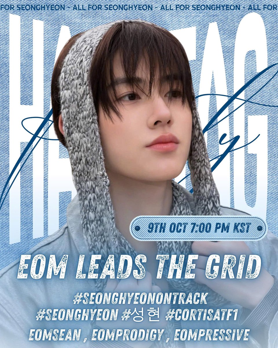 eomlandvnfp's tweet photo. RT &amp; REPLY

GOALS: 1K

EOM LEADS THE GRID

#SEONGHYEONonTRACK 
#SEONGHYEON #성현 
#CORTISatF1 https://t.co/6pVlmRWl7m