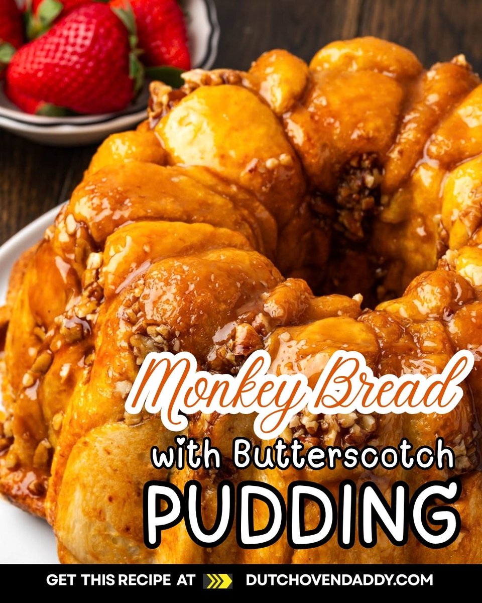 dutchovendaddy's tweet photo. 🍬🍞 Monkey Bread with Butterscotch Pudding is soft, gooey, and pull-apart sweet for a weekend morning that starts with dessert.
Have you ever made monkey bread before?

#MonkeyBread #Butterscotch #SweetTreats #HomeCooking #BakingAtHome #BreakfastIdeas https://t.co/zWWGPshco4