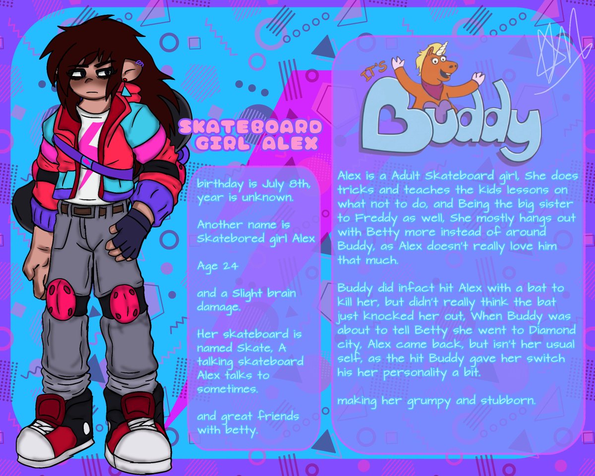 Malware_Virus08's tweet photo. Alex OC, and some buddy and Betty PLUS ANGST!
The comic shows Betty if she was absolutely DONE with Buddy, trying to keep him calm but after he killed Wade and Josh, She had enough.
#Buddy #Buddytheunicorn #Bettybunny #Buddyoc #Buddyau https://t.co/UfsAEpfrtV