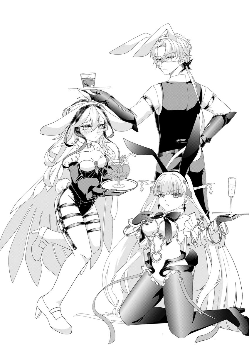 ryuunaoda's tweet photo. バニー服描けたー！
白黒楽しかったー！ https://t.co/5ZU0G7QNrF