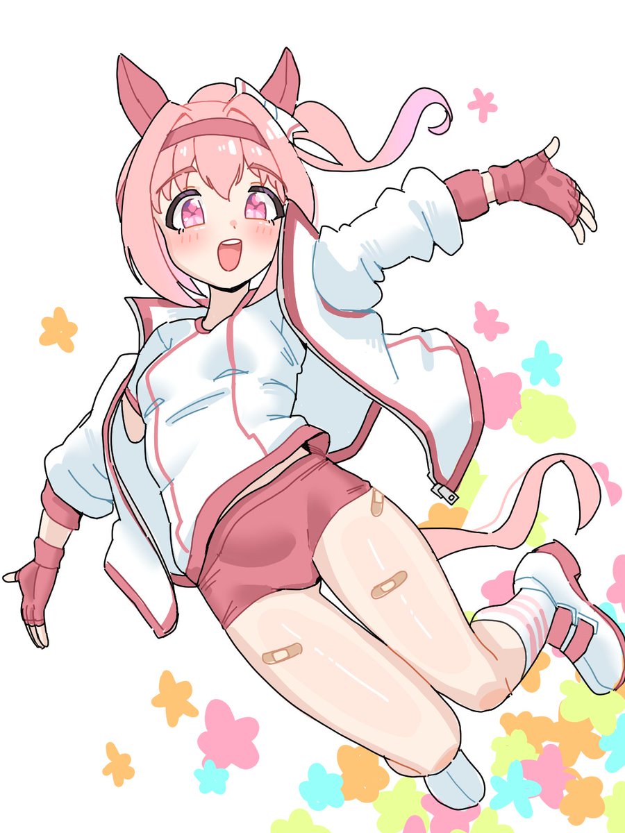cactasis's tweet photo. ハルウララ描いたよ https://t.co/QyBEZuiZ1z