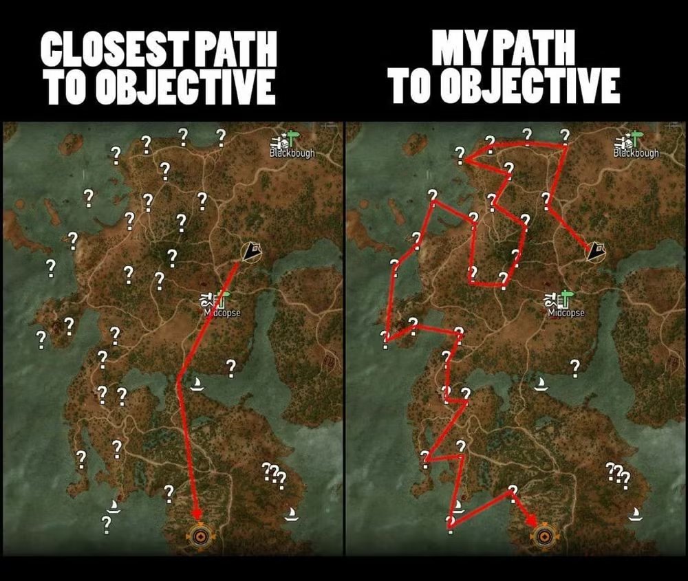 Draicker13's tweet photo. O jeito certo de se jogar The Witcher 3. https://t.co/Xl8dzJfI5B