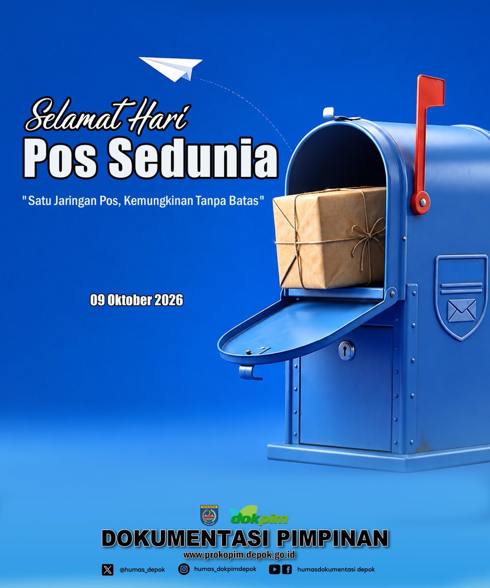 Humas_depok's tweet photo. Di era digital ini, jaringan pos terus bertransformasi menjadi pilar logistik modern yang andal, aman &amp; menjangkau hingga pelosok negeri.

Mari terus dukung konektivitas antar daerah demi kemajuan bangsa. Bersama, mari wujudkan pelayanan publik yang lebih integratif &amp; berdampak! https://t.co/P6qzJaxVkw