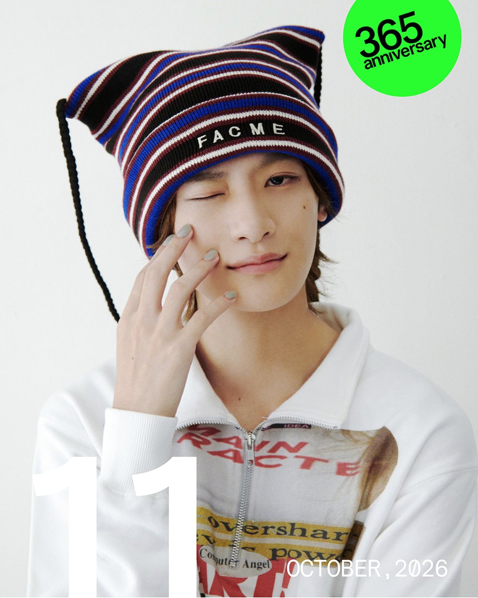 NYLONJAPAN's tweet photo. 10月11日は『ウィンクの日』😘
🔗https://t.co/nT2e2OT0He
Q&Aと全ての写真はURLからチェックしてね

10と11を90度回転させると、ウィンクした目もとに見えることが由来の記念日！
#Lienel の #芳賀柊斗 が、とびきりのウィンクでお祝い♡
今日は、遊び心たっぷりな一日にしちゃおう！

#365_Lienel
@Lienel_official
#365_芳賀柊斗

published by @caelumjp
#nylonjapan #nylonjp #365anniversary #caelumjp