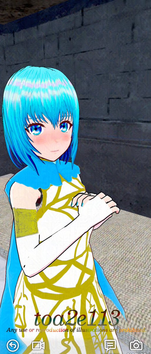 bell_einsatz's tweet photo. 以前に作った青い娘のシェーダを変更してみたやつのスクショ
アプリのサブキャラに使えるといいなと思いながら作ってたので、見栄えがわりといい感じになってて少しホッとしてたり……
ちなみに四枚目は前に一緒に撮影したけど、ベンチ落ちしてアップしなかった娘のスクショです
#VRoid https://t.co/5f1DWuIY9s