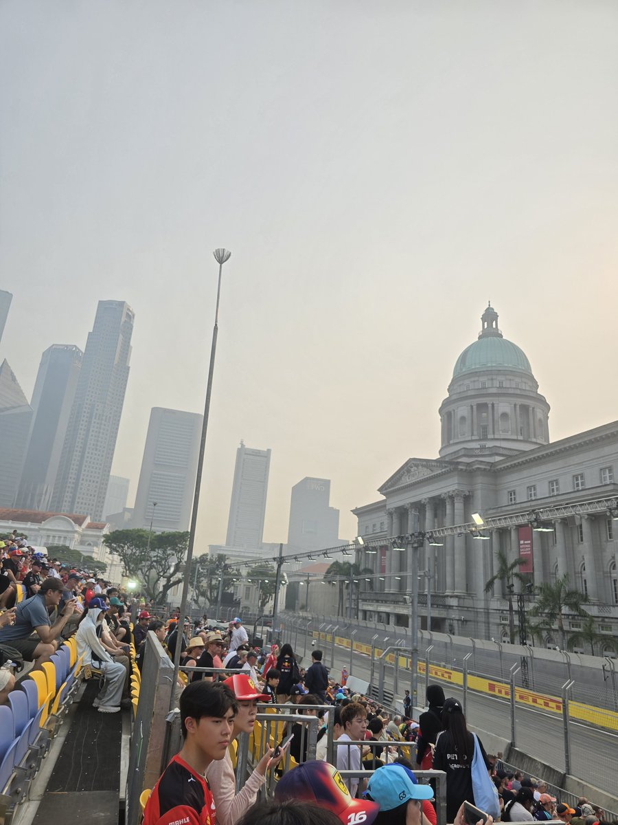 InJet1201's tweet photo. My first time watching F1 live! 🏎️❤️
Zone 4, Section B4, right next to Turn 10! 😃😃🏁 https://t.co/wbSjy51fN9