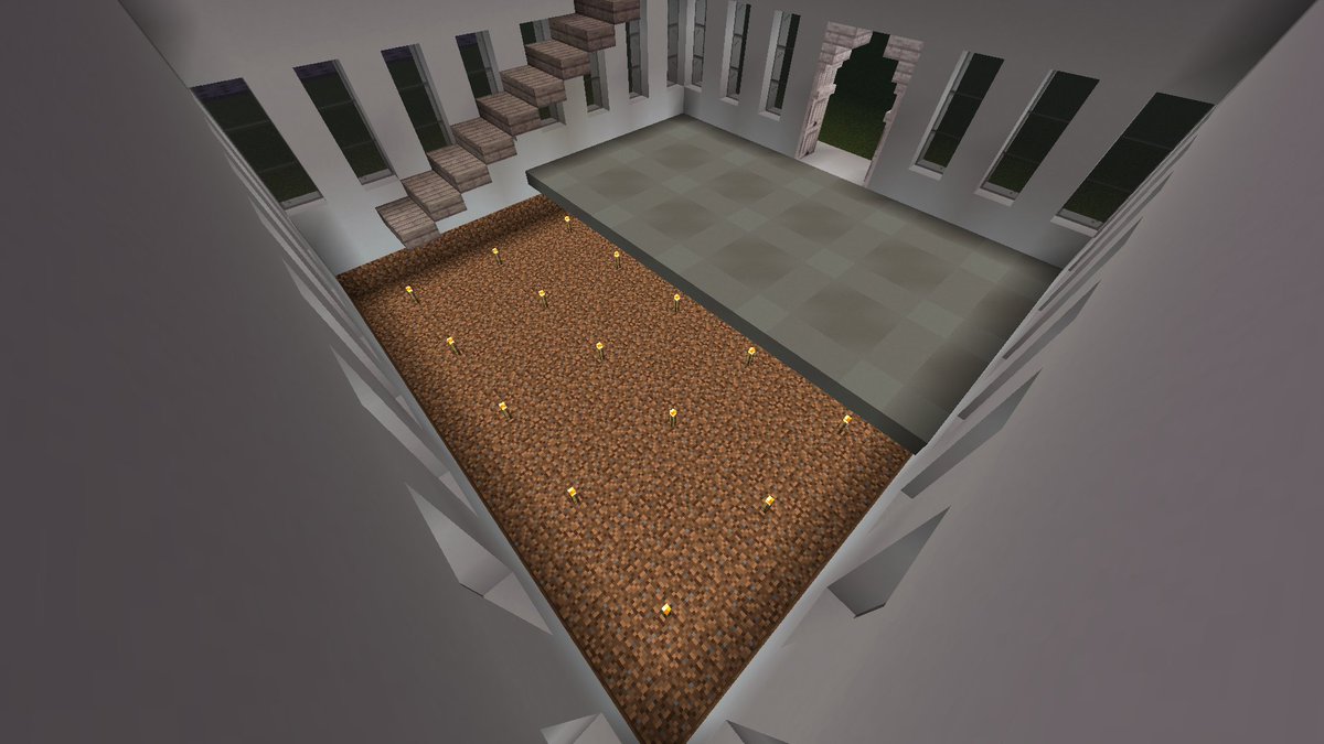 MASATOSHIcraft's tweet photo. クリエイティブで試作してたら気づいた

松明を格子状に置いてその上にコンクリートハーフを置くと、チェック模様が作れる！！

#Minecraft #マイクラ #マイクラ統合版 https://t.co/RsSvWZrP5H