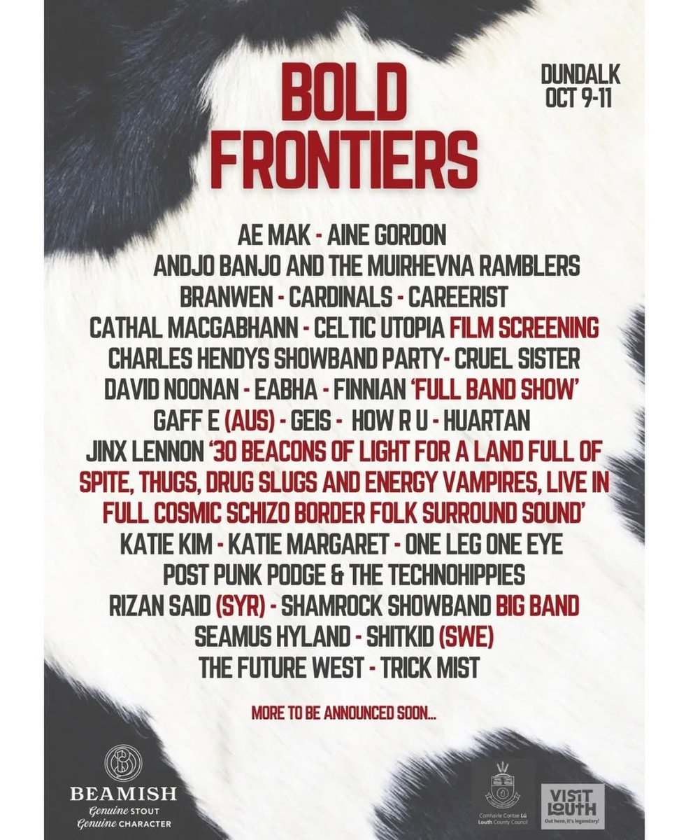 SpiritStore's tweet photo. We kick off tonight as part of the Bold Frontiers weekend  
With Huartan, Cardinals &amp; Rizan Said 
Live In The Spirit Store

Fri 9th Oct
Doors 9PM
https://t.co/rj1jxnPsYo

#BoldFrontiers #spiritstoredundalk #whatsondundalk #dundalkeventguide #dundalkurbanfestival https://t.co/M2rWumeAv5