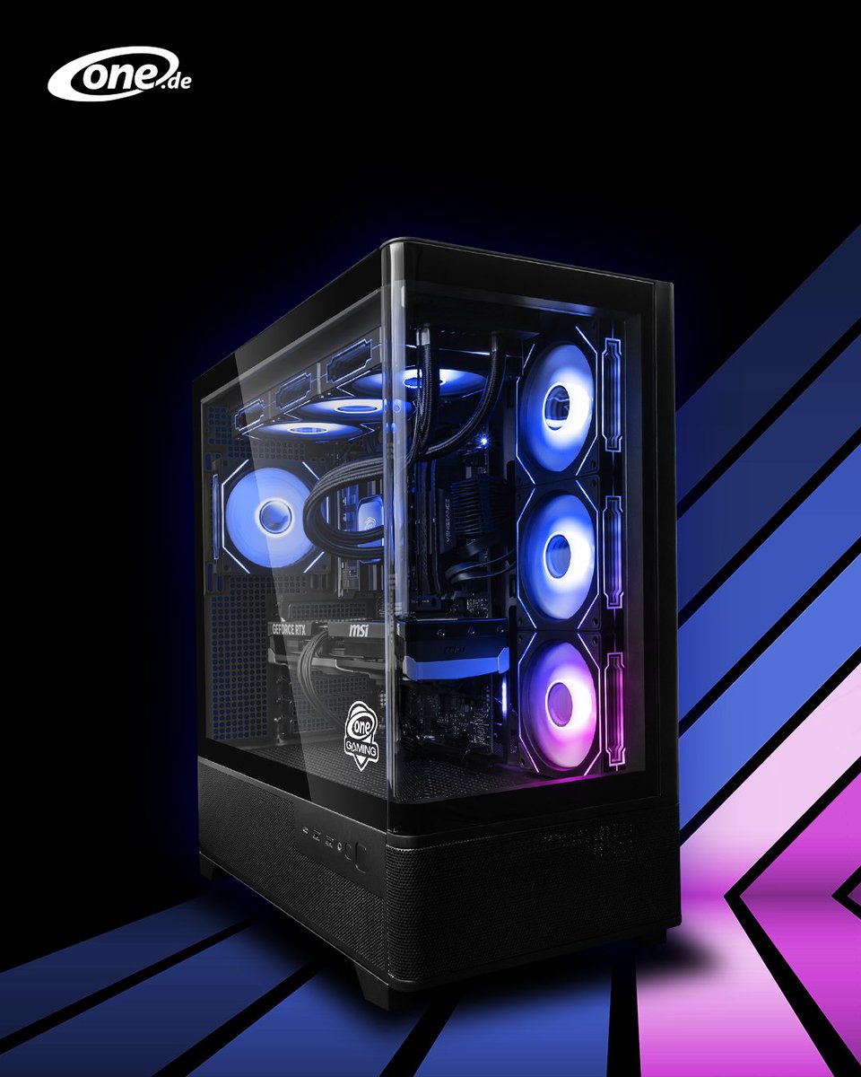 onecomputer's tweet photo. https://t.co/hxdYQIzPRZ Build mit Custom Dark-blue RGB und pinkem Kontrast💙🩷 – cleaner Look, simple, starke Performance.

Dein Setup, dein style. 👀
#CustomPC https://t.co/ufCIt1Kt1Z