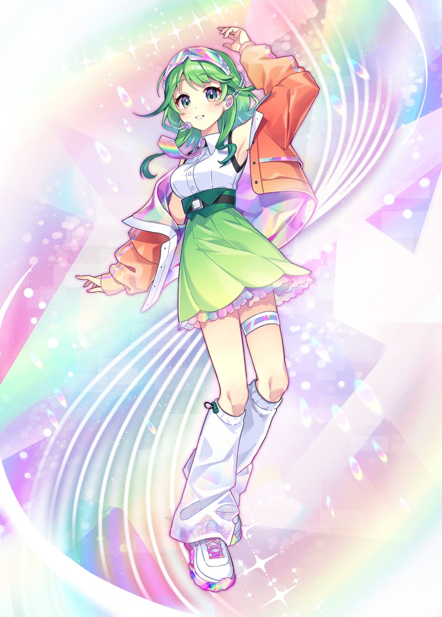 nounoknown's tweet photo. 11月11日発売の歌声作成ソフト「VOCALOID7 Voicebank AI Megpoid」
GUMIちゃんのデザインとパッケージイラストを担当いたしました🌈✨
どうぞよろしくお願いいたします。

▼詳細
https://t.co/k04chm4VGd https://t.co/nHdSvVlPV9
