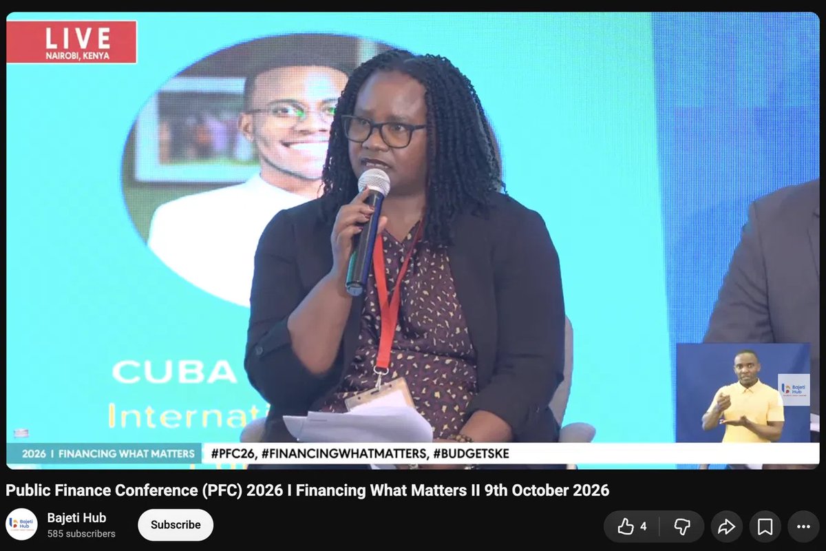 IDinsight's tweet photo. #HappeningNow 

🎙️ Tune in to hear @mumbiMwamba, IDinsight Director and Zambia Country Lead, speaking today at the Public Finance Conference 2026 (@thePFCke)

📺 Watch live from Day 2 of #PFC26 ⤵️ https://t.co/f6BQpixOJb https://t.co/tYMjC1KgwO