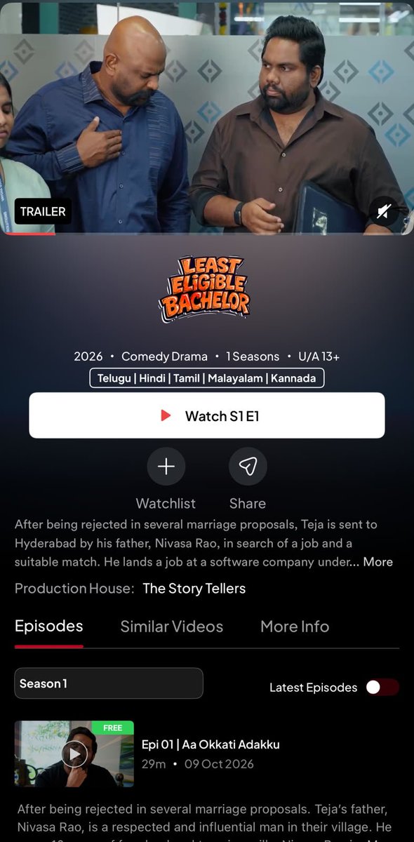filmyguy__'s tweet photo. Time Pass Ki Start Chesa First Episode Nunde Hilarious Undi Series 🤣🤣
ETV Win Lo Stream Avtundi Don't Miss ! 
#LeastEligibleBachelor https://t.co/MBy1fQAeh7