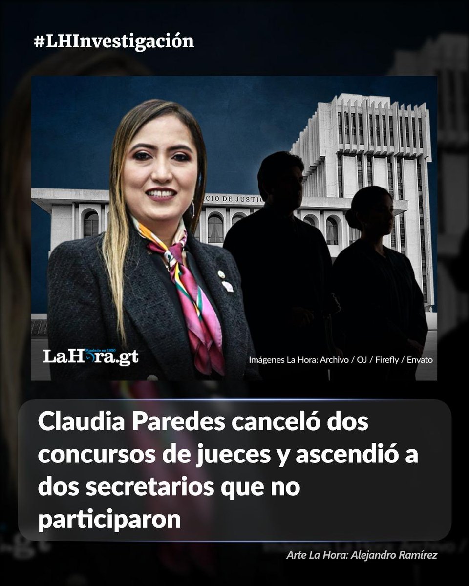 lahoragt's tweet photo. #LHInvestigación | La Corte Suprema canceló dos concursos para ocupar plazas de jueces de Paz y posteriormente ascendió de forma temporal a dos secretarios que no habían participado en esos procesos.
Los concursos sumaban 19 aspirantes, pero ninguno fue seleccionado. ¿Cómo se tomó la decisión? 🤔 https://t.co/XGE9WPvoRW