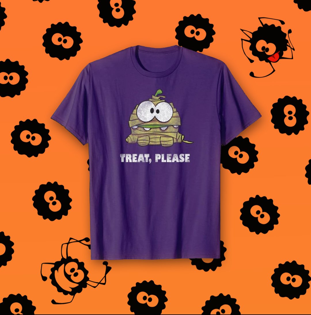Cut_The_Rope's tweet photo. Enough artificial treats. Here's a REAL one 👀

Om Nom Halloween T-shirts are here!

🎃 https://t.co/jwk6ra9ScQ https://t.co/FErKo1U7wj