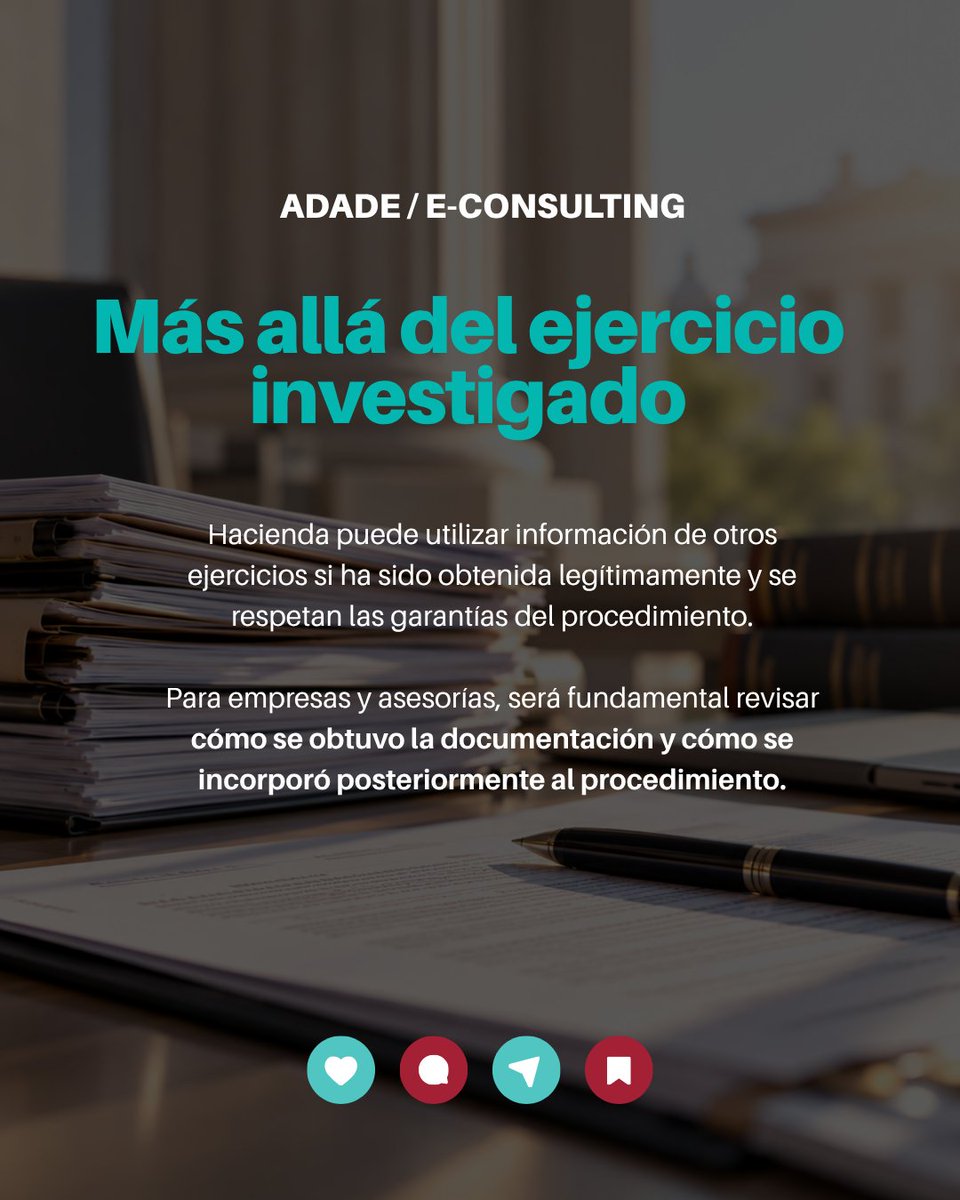 Adade_EConsult's tweet photo. ¿Sabías que Hacienda puede usar hallazgos en inspecciones para otros años fiscales? El Tribunal Supremo lo permite, pero solo si se respetan garantías clave. Asegúrate de revisar toda la documentación y ampliaciones. #Fiscalidad #InspecciónTributaria https://t.co/5L7Ids0IzN