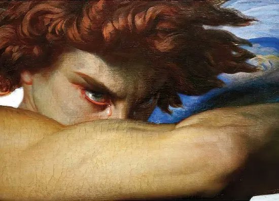 LamnapVP's tweet photo. Inspired by "L'Ange déchu" by Alexandre Cabanel https://t.co/k8UKWOpStu