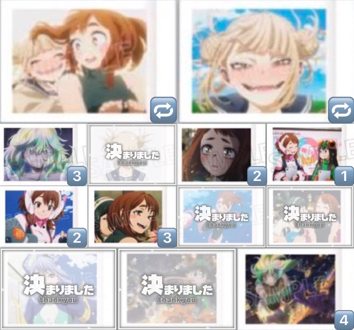 ucf43's tweet photo. 【僕のヒーローアカデミア】ヒロアカ ぱしゃこれ FINAL SEASON  more  交換

譲：画像1 , 2

求：画像3 ( 1段目 ≫ 2段目 ≫ 3段目 ≫ 4段目 )

*回収数達したものは交換に出しております

お気軽にお声掛けください⸝⸝🌼 https://t.co/KFpt4IOUL1