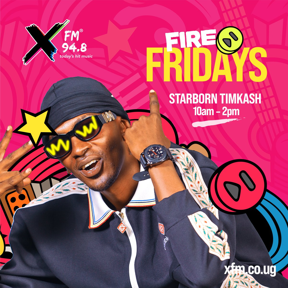 XfmUG's tweet photo. #TheShuffle is fired up with @starborntimkash, turning your mid-morning Independence Day into a #FireFriday party! Tune in! #FreshX https://t.co/8SVORFpLM2