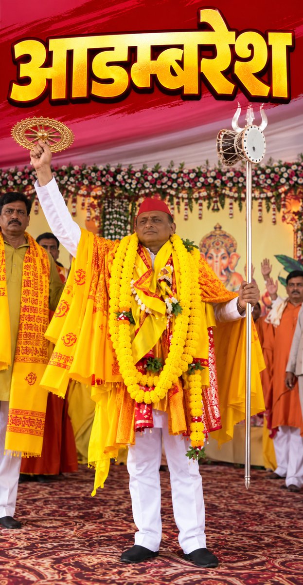 BJP4UP's tweet photo. मार्केट में पेश है चुनावी हिंदू ‘आडम्बरेश’ https://t.co/jWFI0CiSy6