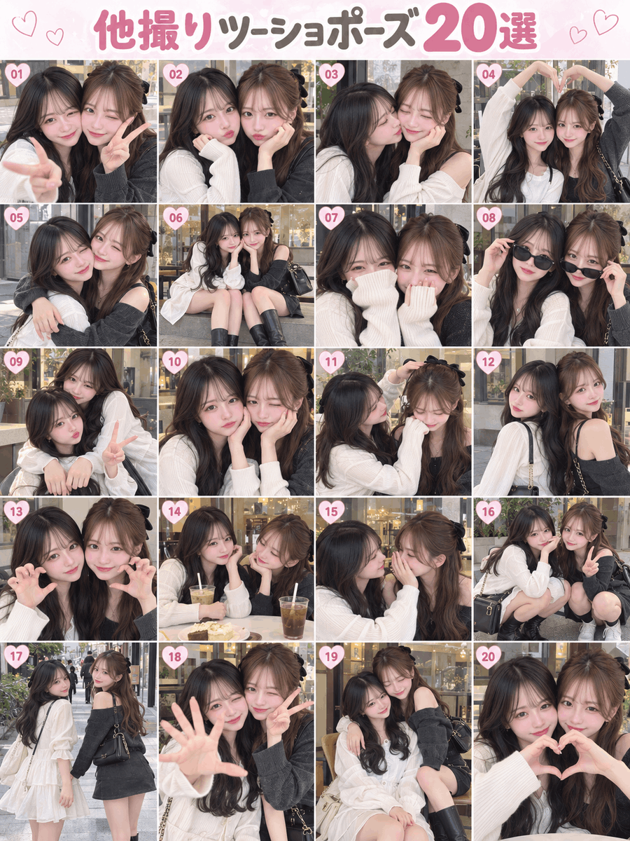 japako_jp's tweet photo. ＼他撮り✖ツーショ／
なかよし感強めくっつきポーズまとめました🫂💞

♡で保存お願いします🙏🏻

他撮り ツーショ ポーズ 写真 撮り方 まとめ https://t.co/GfMIkDd9kb