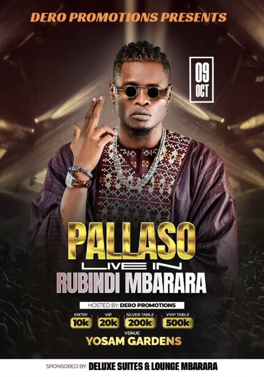 pallasomusic's tweet photo. The official Independence Day Celebrations Are In MBARARA Tonight. See you soon 🔥🔥🔥 https://t.co/EleBeV42QM