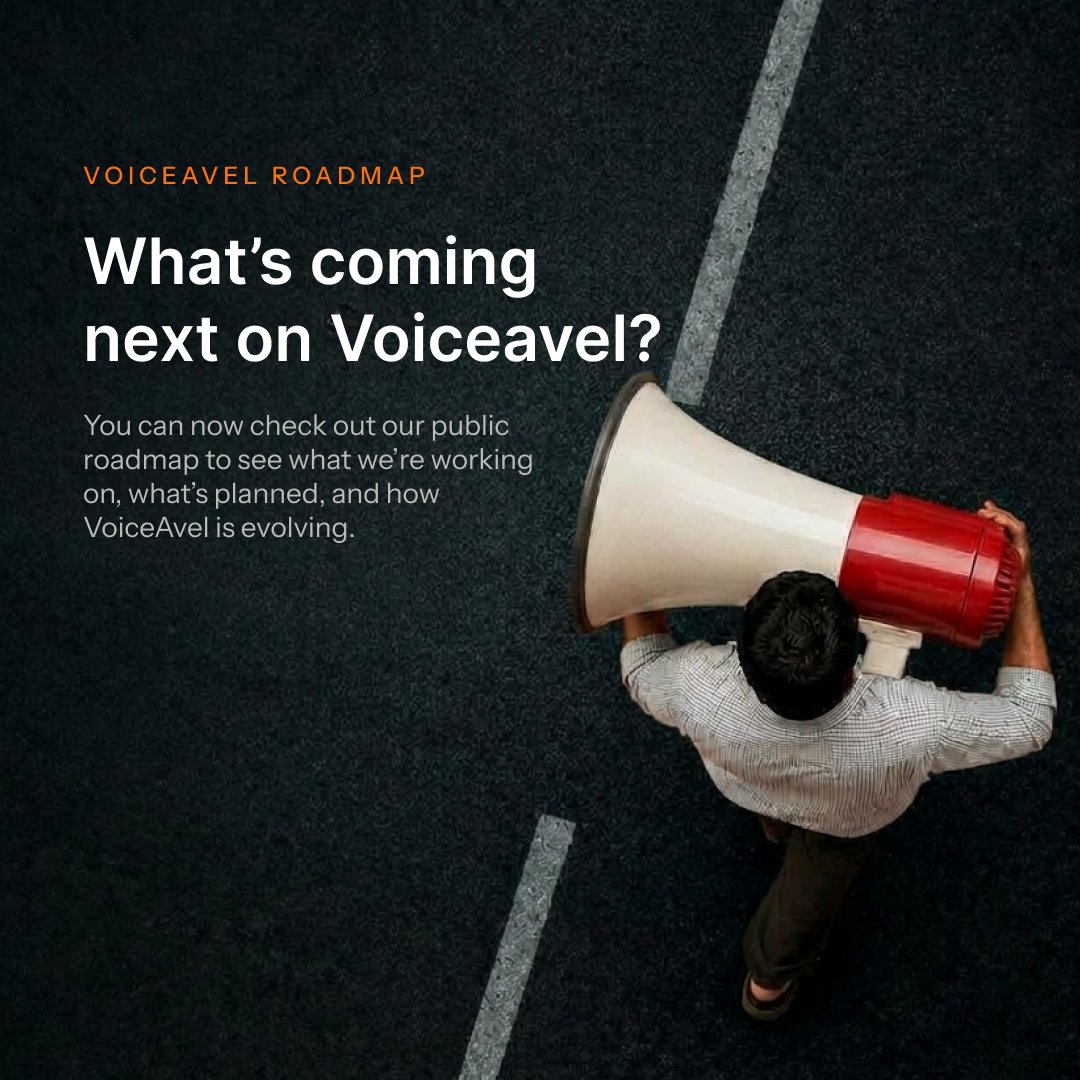 voiceavel's tweet photo. Check out the VoiceAvel public roadmap! 🚀 See what we're working on and how we're evolving. We value transparency and want to keep you in the loop. Stay updated on our progress! 👉 https://t.co/6VXHLvDWzI #VoiceAvel #Roadmap https://t.co/gjg6zaYIHy