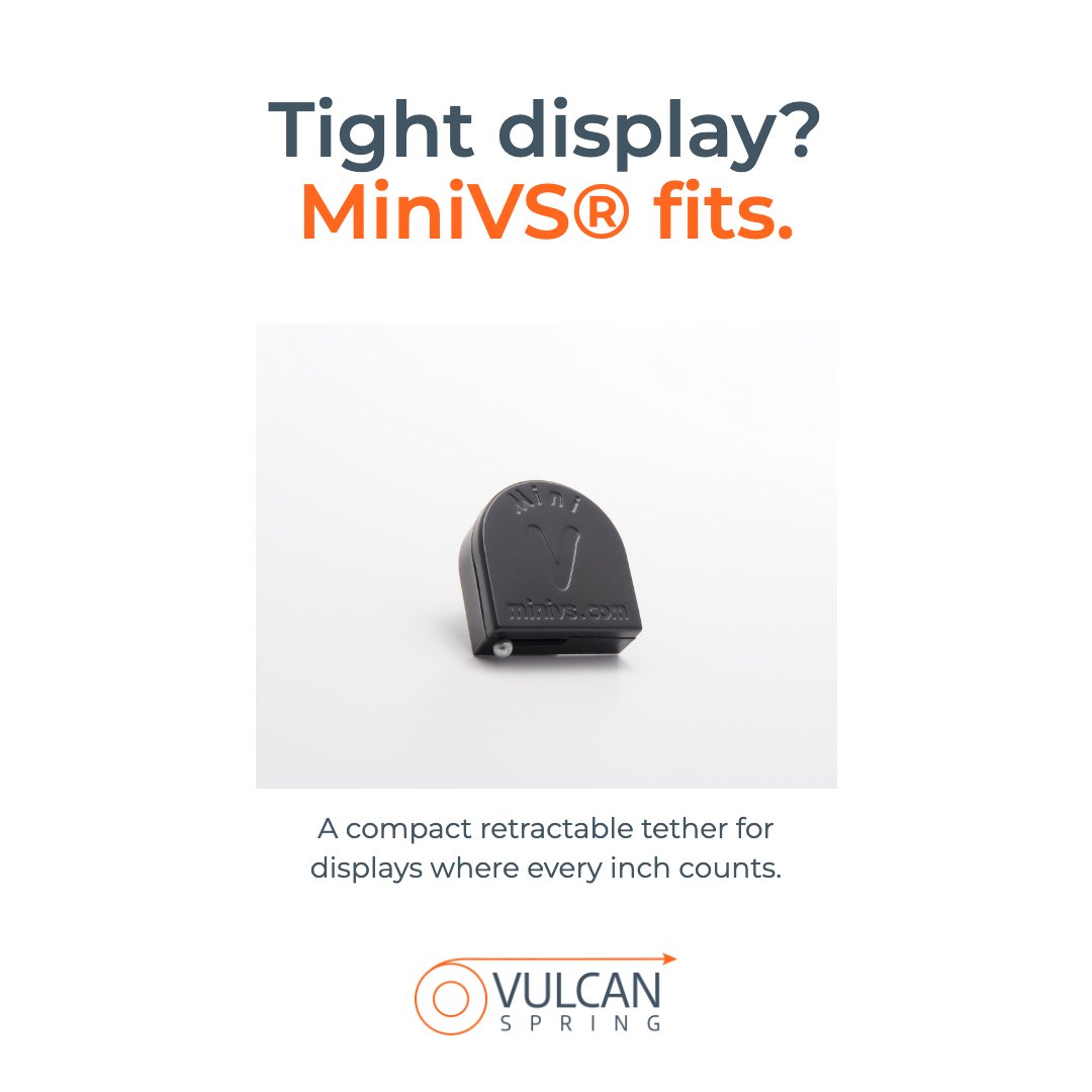 VulcanSpring's tweet photo. Tight display? MiniVS® fits.

See it for yourself at NACS in Las Vegas! Stop by Booth C3488 and let’s talk springs.

Not at NACS? Contact us today → https://t.co/j2hVZGMAAE

#VulcanSpring #NACS2026 #RetailDisplay #RetailSecurity https://t.co/gLiRugjoVd