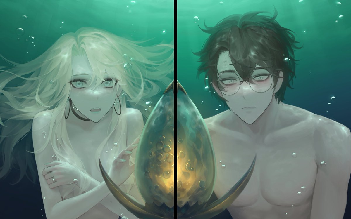 Streetlight0502's tweet photo. Underwater with malfoid https://t.co/CBUIe8PnGV