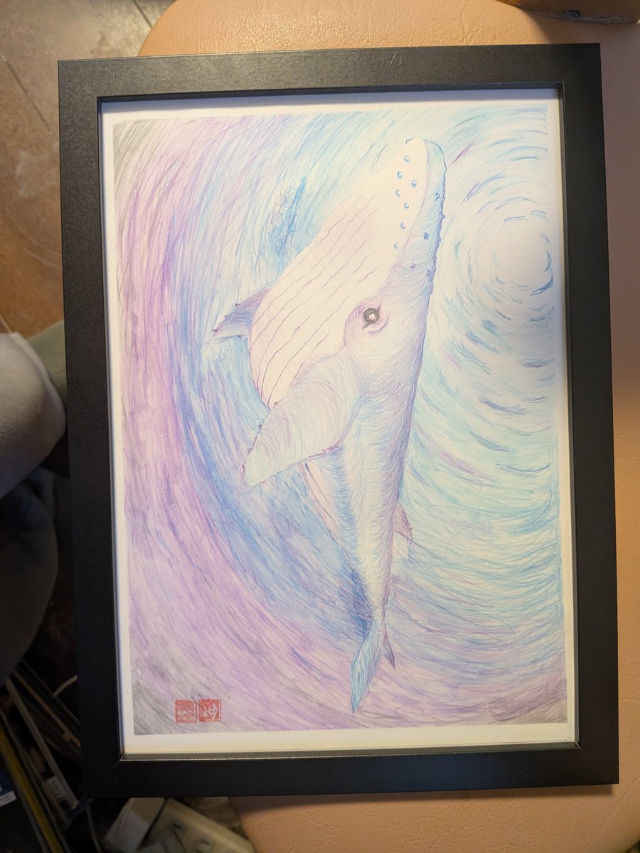 daifukuer's tweet photo. クジラ1号。2号３号と描いて行きます。
@MovieWorldy https://t.co/fvIQlb6nxh