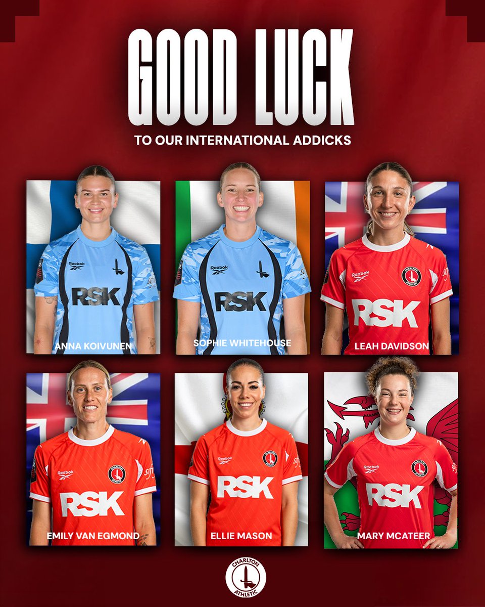 CAFCWomen's tweet photo. Best of luck to our Addicks in action around the world today 🌏

#cafc https://t.co/cnEboypkEJ