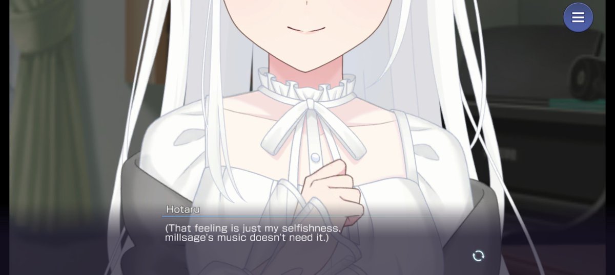 lilliesnymphia's tweet photo. //nagi1 spoilers

it really hurts seeing hotaru like this :( she was wondering why the music sounded off, and deduced it to being her fault because she put in a development SHE liked in natsume's demo https://t.co/OA9naybIHB