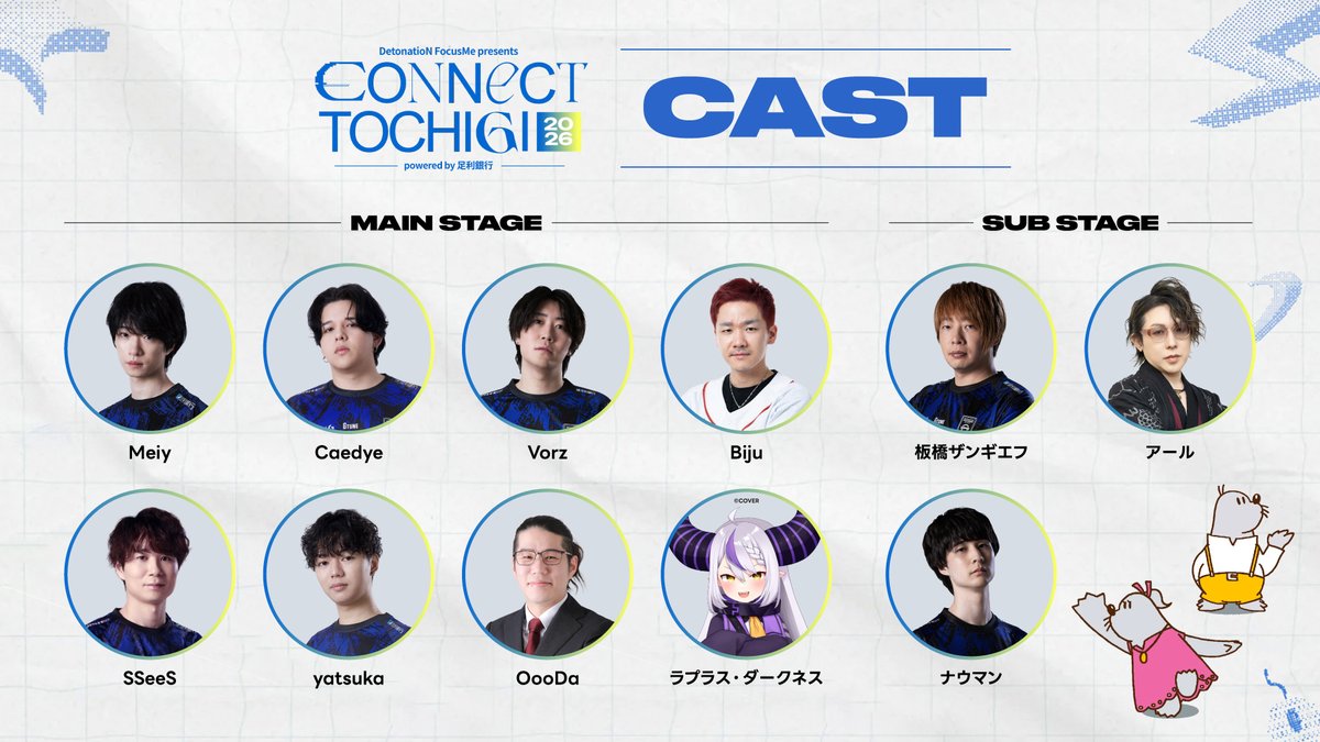 team_detonation's tweet photo. 𝐃𝐞𝐭𝐨𝐧𝐚𝐭𝐢𝐨𝐍 𝐅𝐨𝐜𝐮𝐬𝐌𝐞 𝐩𝐫𝐞𝐬𝐞𝐧𝐭𝐬 
   “𝐂𝐎𝐍𝐍𝐞𝐂𝐓 𝐓𝐎𝐂𝐇𝐈𝐆𝐈 𝟐𝟎𝟐𝟔” 
　　　　　　powered by 足利銀行
￣￣￣￣￣￣￣￣￣￣￣￣￣￣￣￣
▷▷ 出演者情報

メインステージ・サブステージでは、
DFMの選手たちや豪華ゲストが登場！✨

ここでしか見られない、楽しいコンテンツをお届けします🙌

https://t.co/09ayXut1dz

#DFM_あしぎん