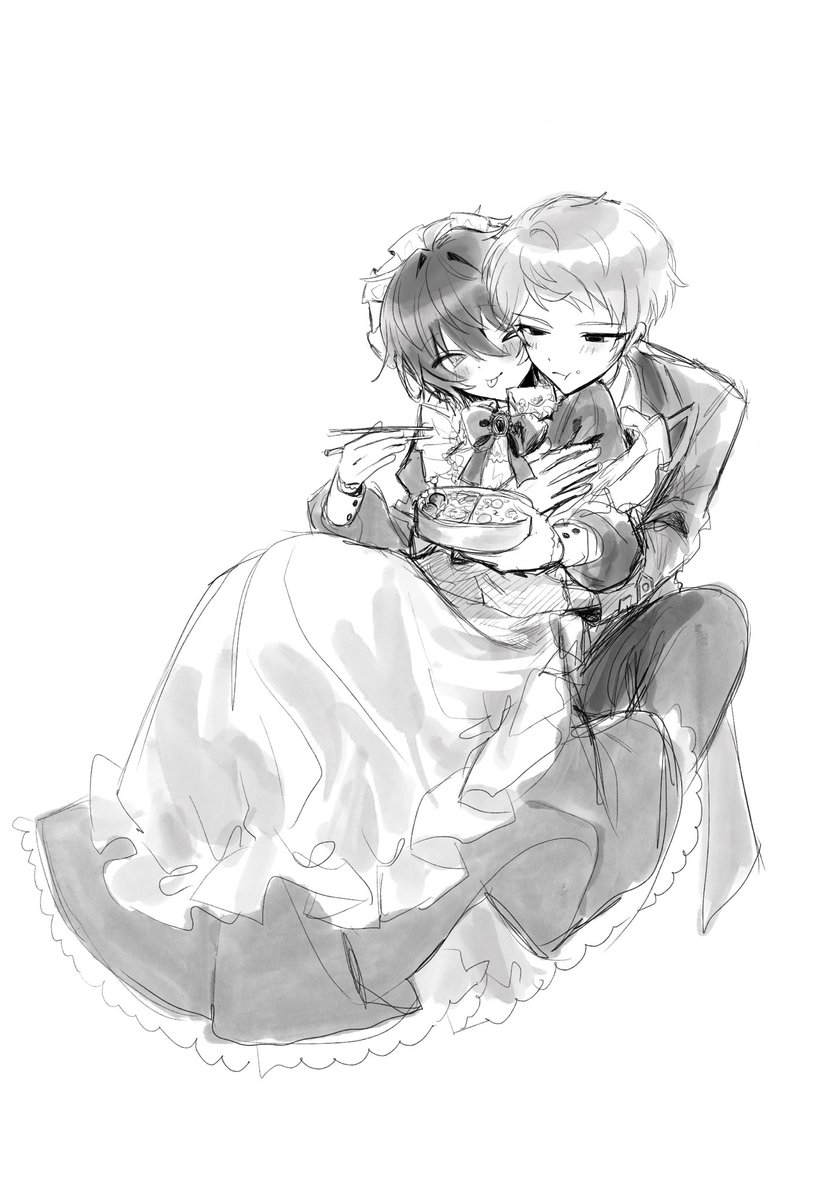CPseisan's tweet photo. メイドだ♪秋の味覚のお弁当だ♪って考えてたらできた、謎の絵
宗みか https://t.co/n1BUL1bvj4