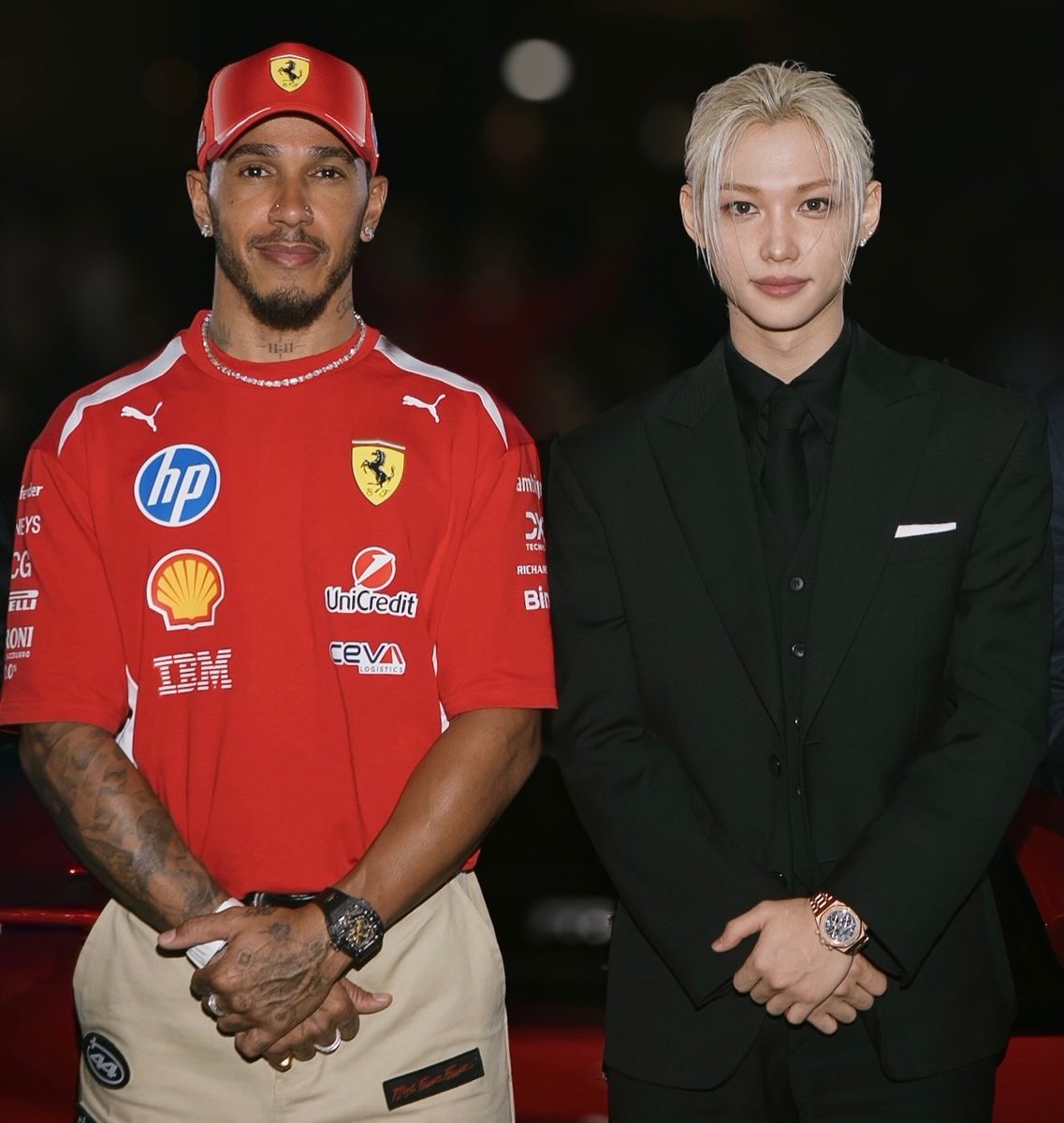 lixveil's tweet photo. when f1 fan has a kpop fan friend https://t.co/PAPZJsxcsH