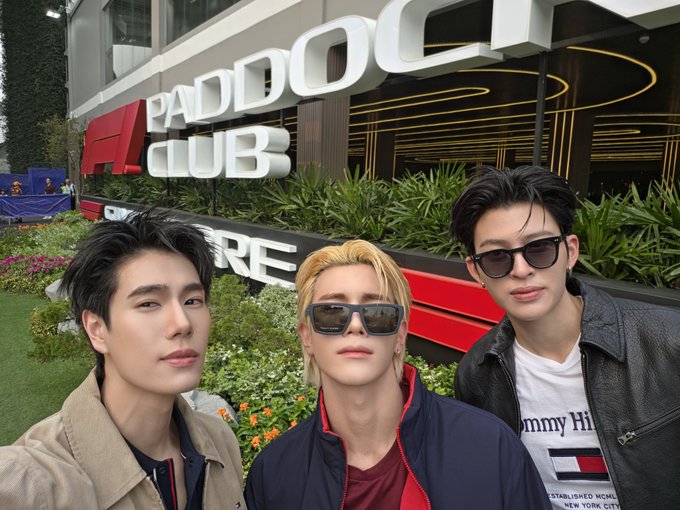 whosshii's tweet photo. The way pondphuwin fourth pic always give me "millennial parents with spoiled genz kid" vibes 😭😭

#TommyHilfigerxCadillacF1 https://t.co/e1HMjZpeKA