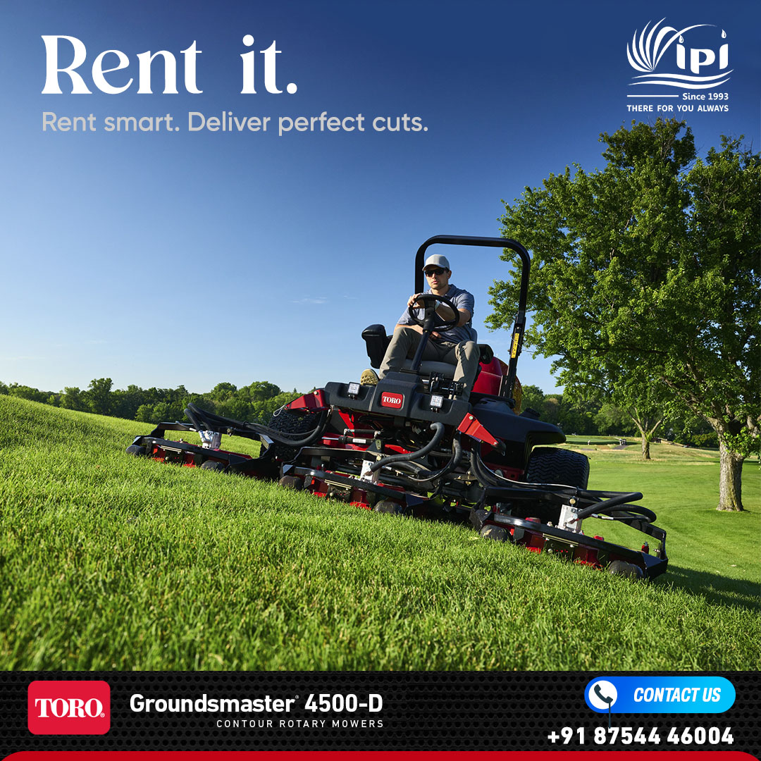 IPIsolution's tweet photo. Rent the Toro Groundsmaster 4500-D from IPI India. Itโs a diesel-powered wide-area rotary mower built for golf course roughs, sports turf and municipal grounds.
https://t.co/kCrLSrOtBI
#GolfCourseSuperintendent #RentalSolutions #RentalEquipment #IPI #IPIcompany #IPIIndia https://t.co/xFa4Fzm5Hh