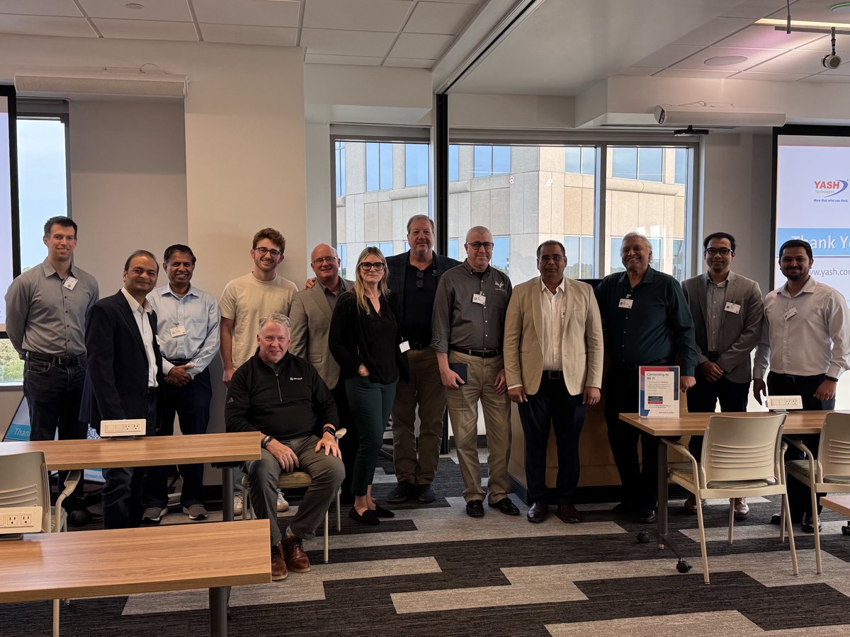 YASH_Tech's tweet photo. 📌 Minneapolis, you showed up and brought the energy! ✨ 

A big thank you to everyone who joined us in Minneapolis for the TechEvolve Roadshow. It was great to see so many industry leaders come together to explore what’s next in AI, data, and the intelligent enterprise.

A special thank you to our speakers, Depesh Kumar and Lalit Goyal from YASH Technologies, and Tad Thompson from Microsoft, for sharing their expertise, perspectives, and real-world insights. We hope the conversations and ideas from the event gave you fresh perspectives and practical insights to help you advance your digital and #AI journey.

Thank you, Minneapolis, for making TechEvolve a memorable stop on the roadshow! 

#PartnerGTM #MicrosoftPartner #YASHTechnologies #TechevolveRoadShow #Microsoft #AgenticAI #MSPartner