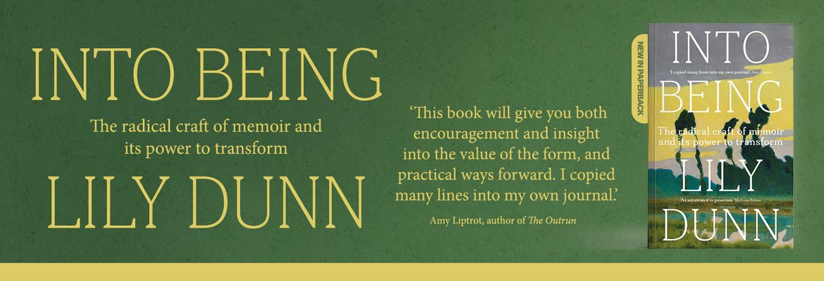 ManchesterUP's tweet photo. In her book, Into Being, @Lilydunnwriter explores the ways in which writing one’s life has the potential to transform it; how writing, if done well,  can produce “symbolic repair.”

Listen to her interview on Between the Covers here:
https://t.co/JafLN9uSZZ #memoir #amwriting https://t.co/MjPXbqkeQV