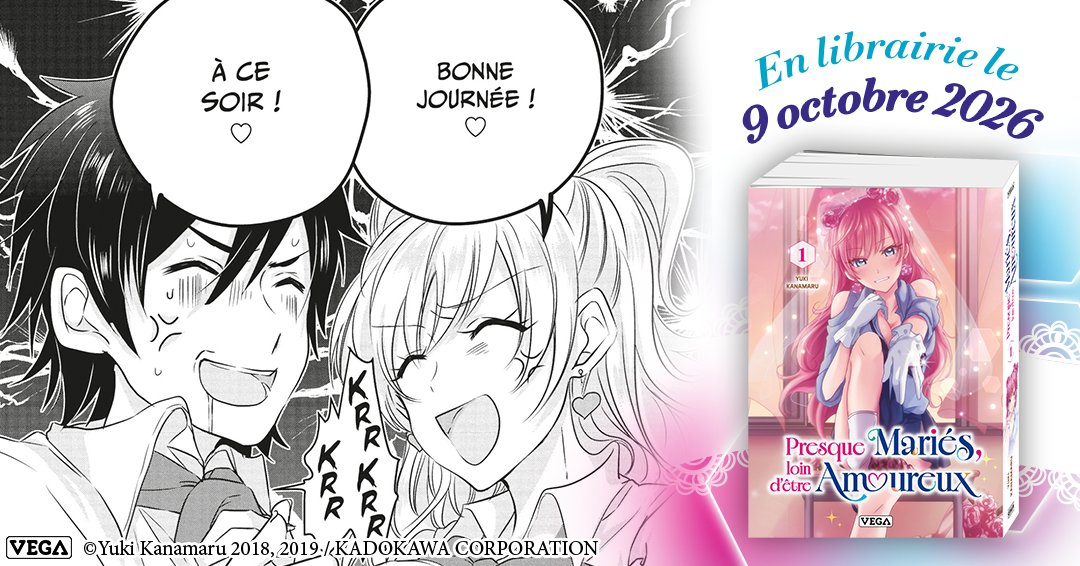 vegalivres's tweet photo. FRENCH RELEASE DAY !! 🇫🇷

Presque mariés, loin d'être amoureux est ENFIN disponible en librairie en double volume, avec jaquette réversible.
 
Alors, vous nous montrez vos tomes ?? 📸

PS : pour tout achat du tome sur https://t.co/9PeWoTMixr, on vous offre un poster recto verso format A3 !

#manga #Nouveaumanga #sortiemanga #morethanamarriedcouplebutnotlovers 

@y_marukin