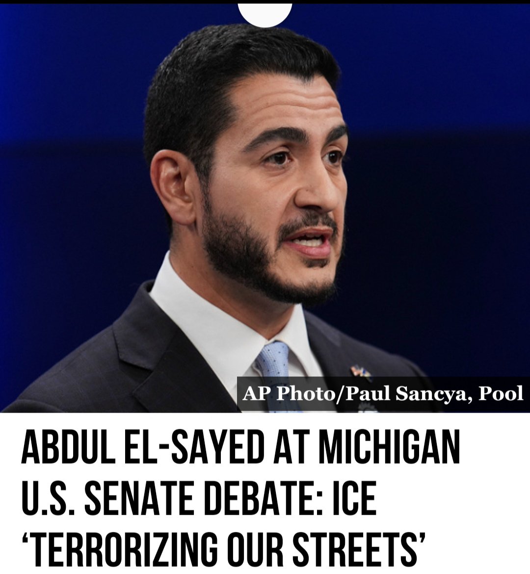 KatTheHammer1's tweet photo. Seriously beyond the obvious,  anyone voting Abdul El-Sayed after last night's crash out needs a mental health evaluation. https://t.co/mMIXQ45otP