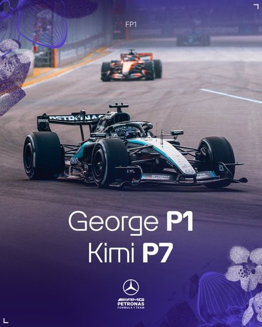 krisg7gr63's tweet photo. GEORGE RUSSELL IS HERE FOR THE WIN!!
HE ENDS THE FREE PRACTICE IN P1!!!

COME ON!!!! GEORGE RUSSELL LETS GOOOOOO!💜💜💜🩵🩵🩵 https://t.co/Ycr34rxx62