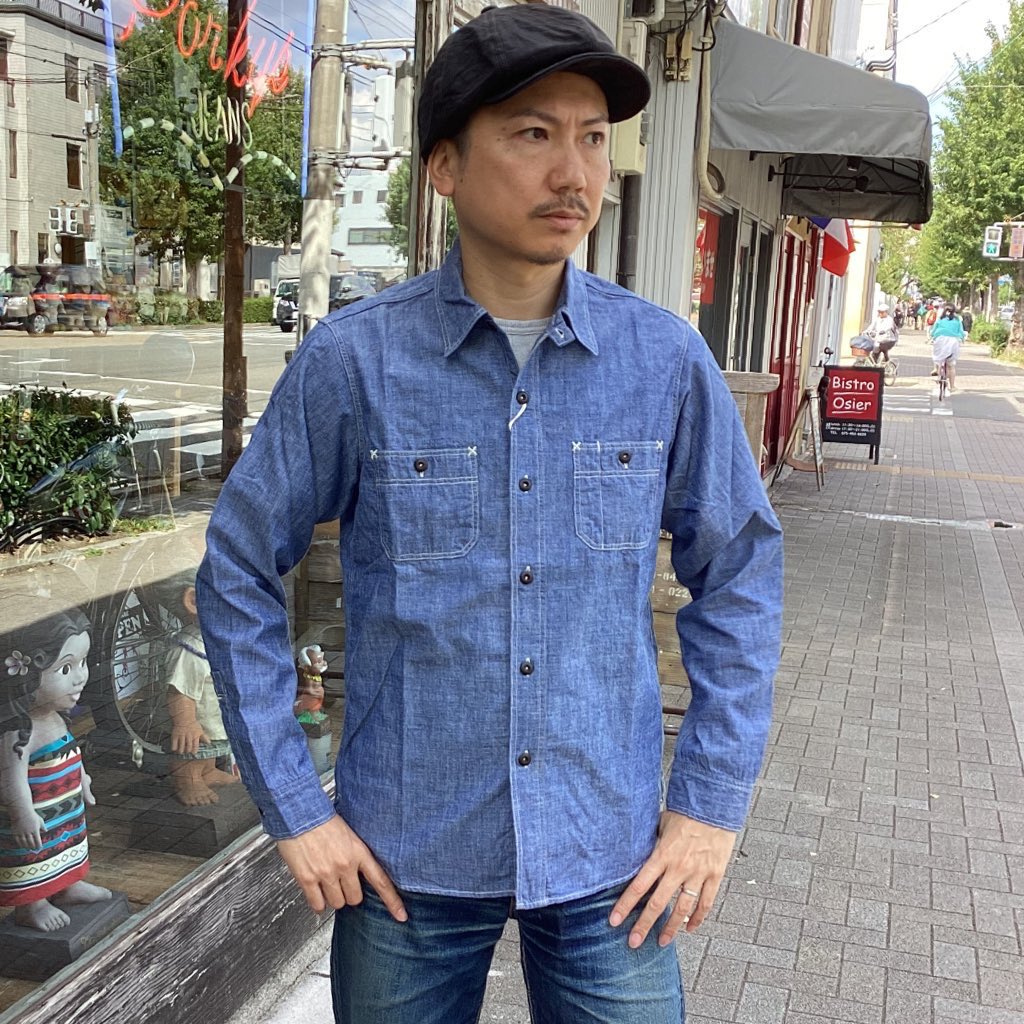 porkys_jeans's tweet photo. 再入荷!
Freewheelers「Neal」¥29700
Indigo Chambray
#porkys #ポーキーズ
#kyoto #京都
#アメカジ #円町
#freewheelers #フリーホイーラーズ
#workshirt #ワークシャツ https://t.co/4fClccnR29