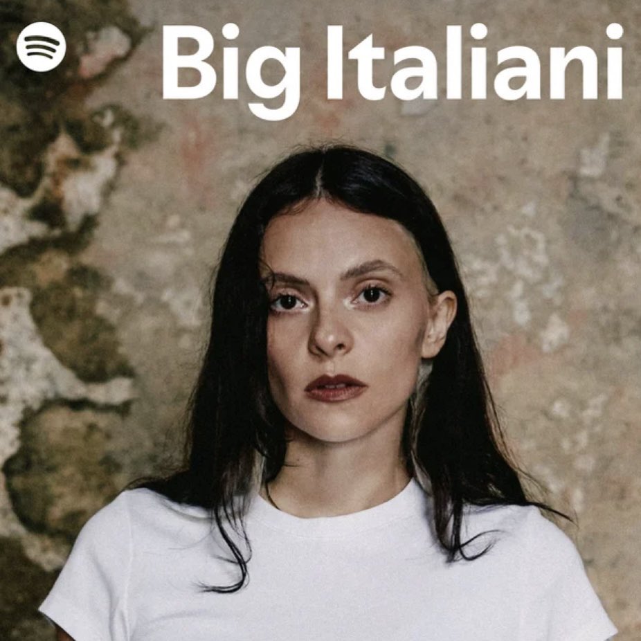 michielincharts's tweet photo. Francesca è sulla cover della playlist “Big Italiani” di Spotify 🔮🖤 @francescacheeks https://t.co/iGVmJamEbs
