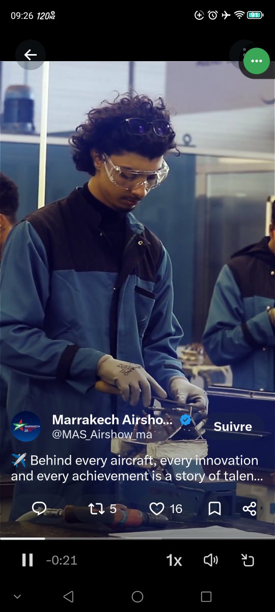 abdeslam31828's tweet photo. Human Capital & Innovation
βπ #MAS26 | Shaping tomorrowβs aviation elite today. RAM, Safran & Pratt & Whitney invest in Moroccan human capital to drive future aerospace innovation. π§ ππ²π¦π
#TalentDay #HumanCapital #AeroEngineering #MAS2026 https://t.co/nLKPQ1zXs1