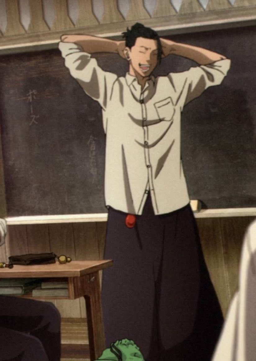satorupernova's tweet photo. suguru and his tamagotchi hanging from his pants ughhh HES SO CUTE https://t.co/Vq2Tsl8iPw