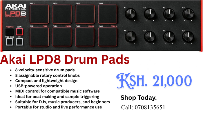 Luthuli_SStores's tweet photo. Designed for music producers, DJs, beatmakers, and musicians who want to create beats and control music software with ease

SHOP HERE: https://t.co/GF5byXM3Mg
#EngagingThePeople
#KivweKevoteRoadProject
#Oparanya Beats Sifuna
#Fortifying Food Security
#InvestInIrrigation https://t.co/9gFJpVW7TL