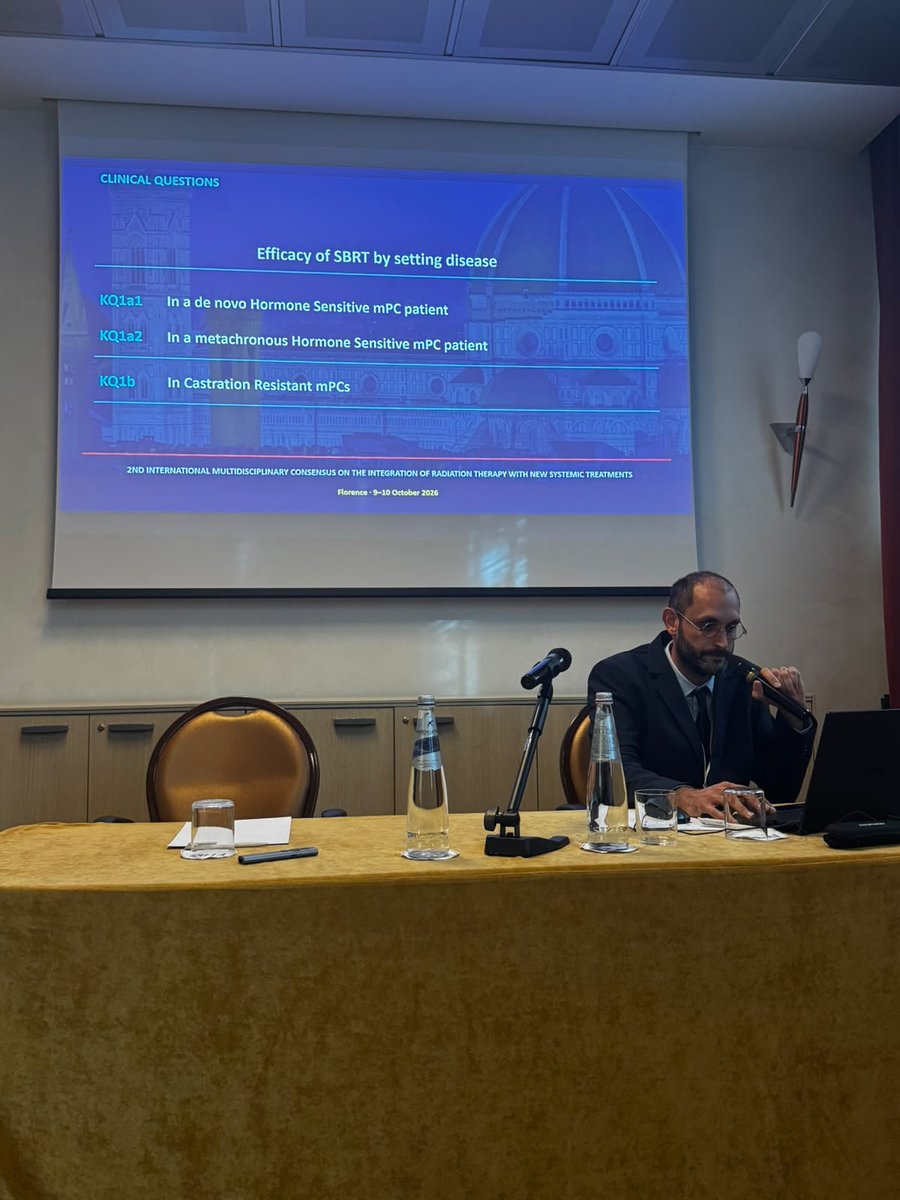 PietroGarlatti's tweet photo. The 2nd International Multidisciplinary Consensus is going on! Great debate in Florence today. 🔥
Experts in urologic cancers challenging, refining and building consensus together.
#FLorenceConsensus26 @OncoAlert https://t.co/03sJwXggYH