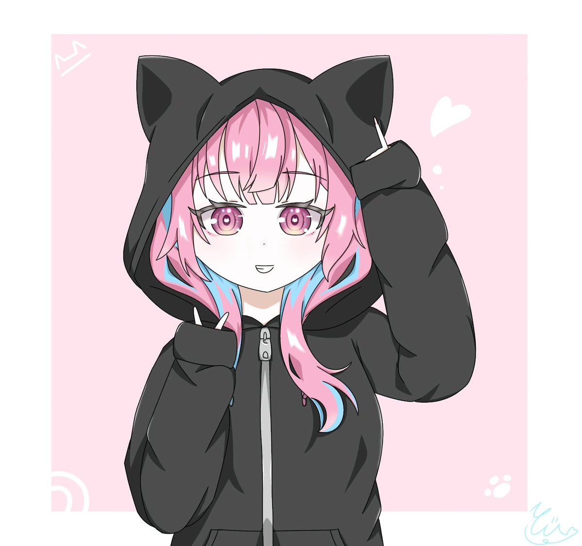 yuuu_sannnn's tweet photo. にゃん！🐈‍⬛ 🩷🐾
#さくなあーと https://t.co/HD6viOnH7X